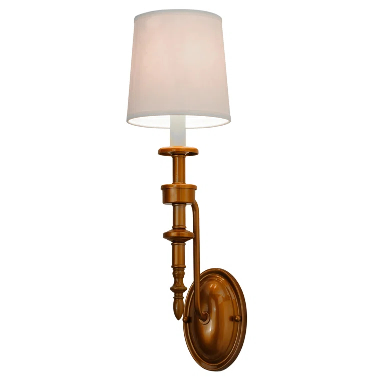 Meyda Lighting Toby Solid Brass Candle Wall Light