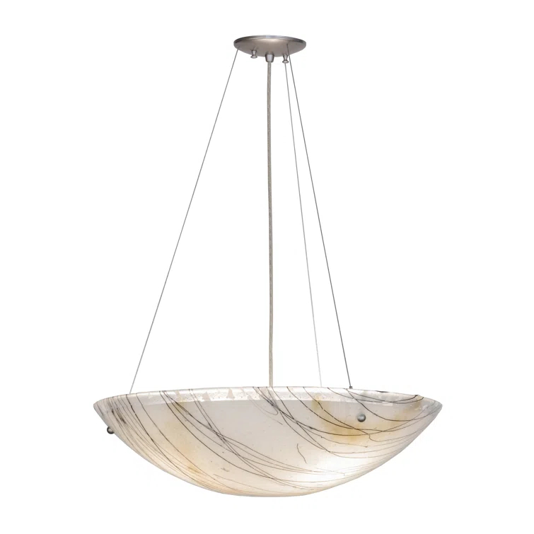Metro Fusion 3 - Light Brushed Nickel Unique/Statement Pendant