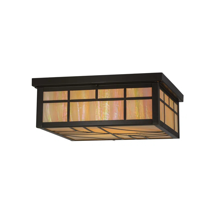 Meyda Lighting Santa Fe Glass Flush Mount