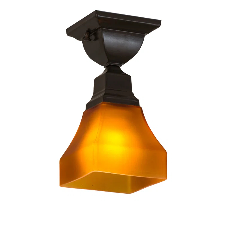Glass Semi Flush Mount