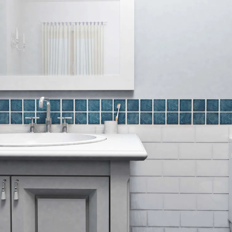 Resort 12 " x 12 " Porcelain Mosaic Floor & Wall Tile