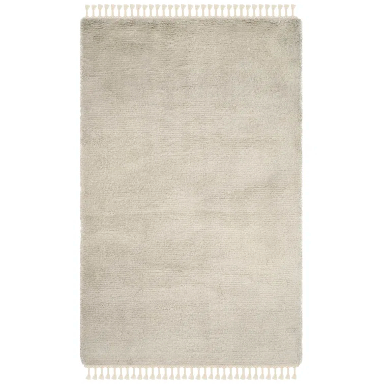 Janis Hand Knotted New Zealand Wool Solid Color Rug