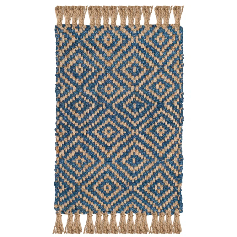 Derr Natural Fiber Hand Woven Jute Geometric Rug