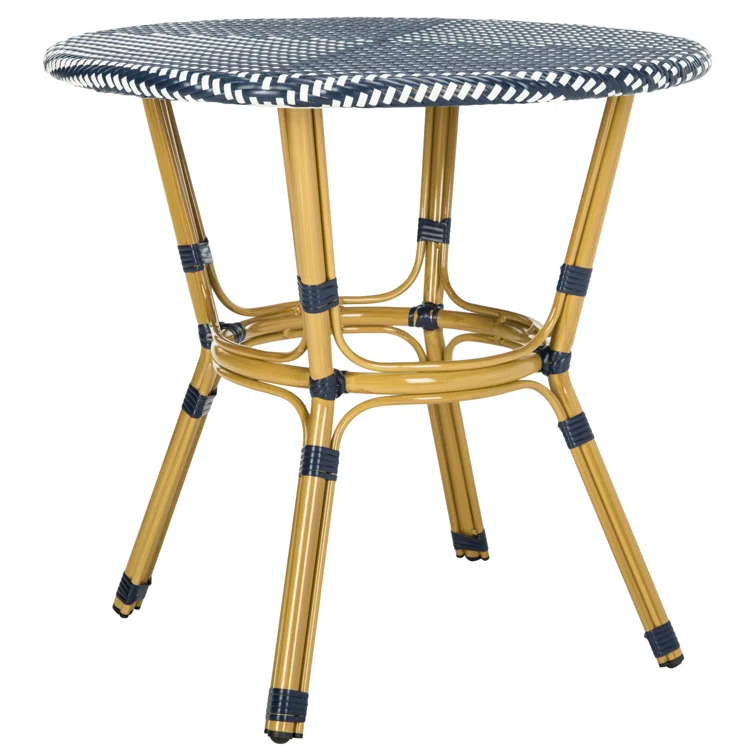 Wilburg Round Wicker/Rattan Outdoor Bistro Table