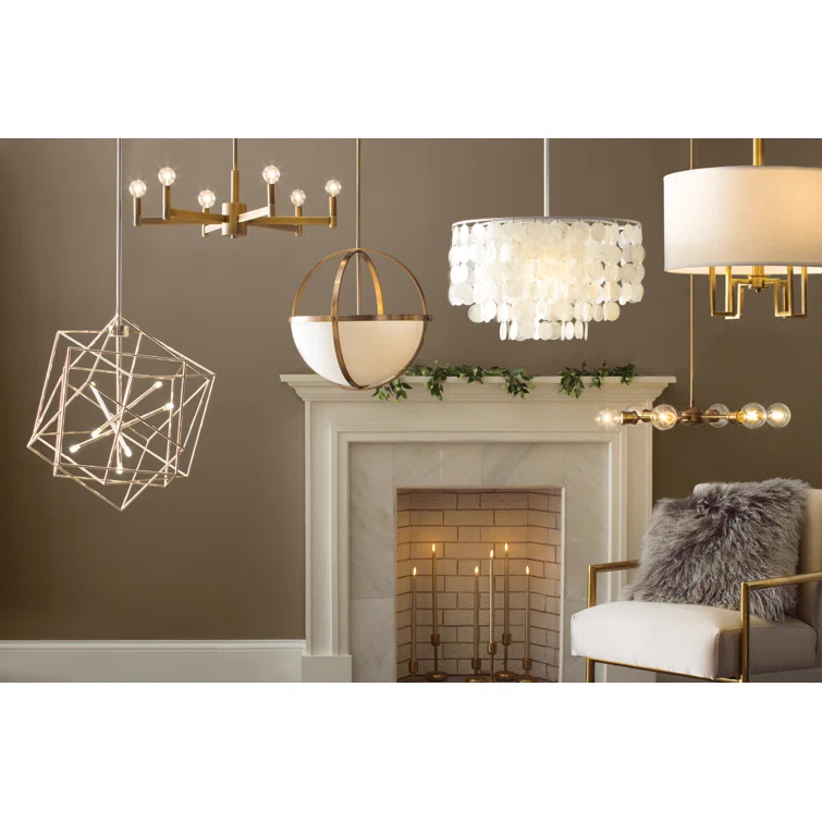 Ezo 7 Light Metal Geometric Chandelier