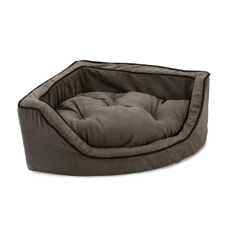Snoozer Corner Microsuede Bolster Dog Bed