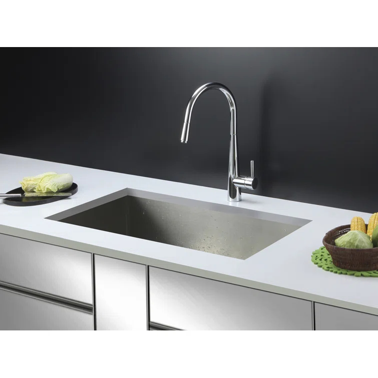 Nesta 32'' L Undermount Single Bowl Stainless Steel Kitchen Sink