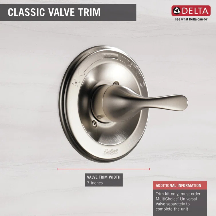 Classic Single-Function Valve Trim Kit, Shower Handle Trim kit