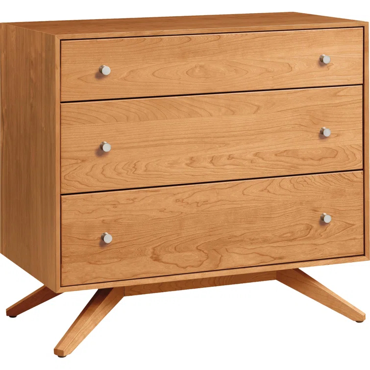 Astrid 3 Drawer 33.5" W Solid Wood Chest
