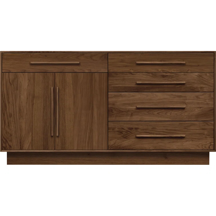 Moduluxe Solid Wood 32.63'' W 5 - Drawer Dresser