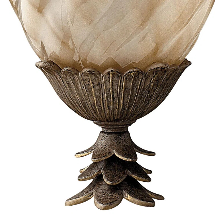 PlantationPearl bronze 1 - Bulb Outdoor Wall Lantern