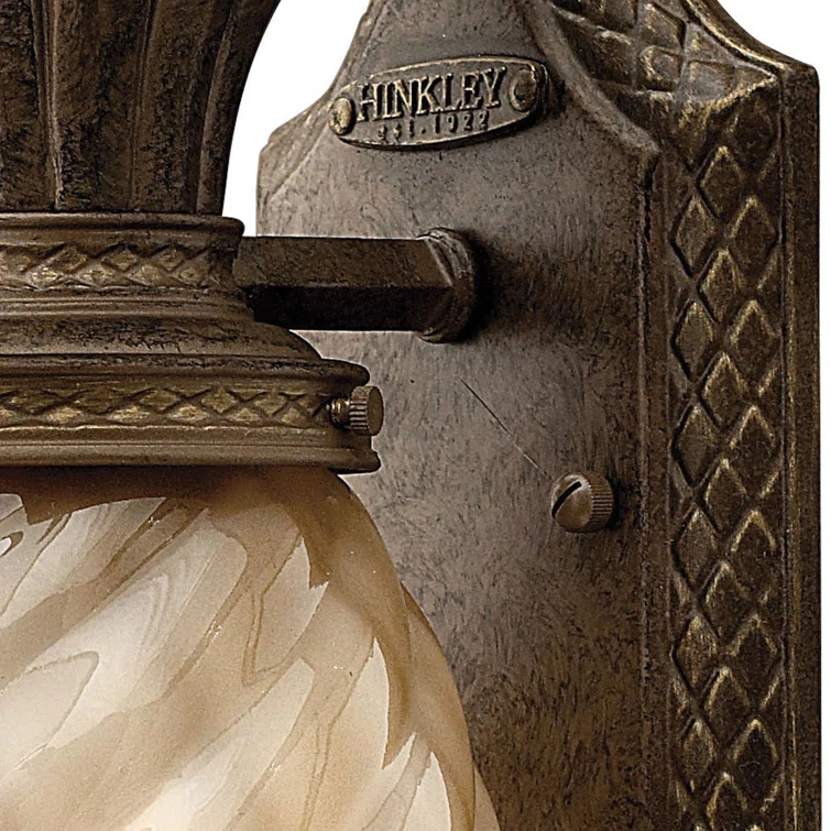 PlantationPearl bronze 1 - Bulb Outdoor Wall Lantern