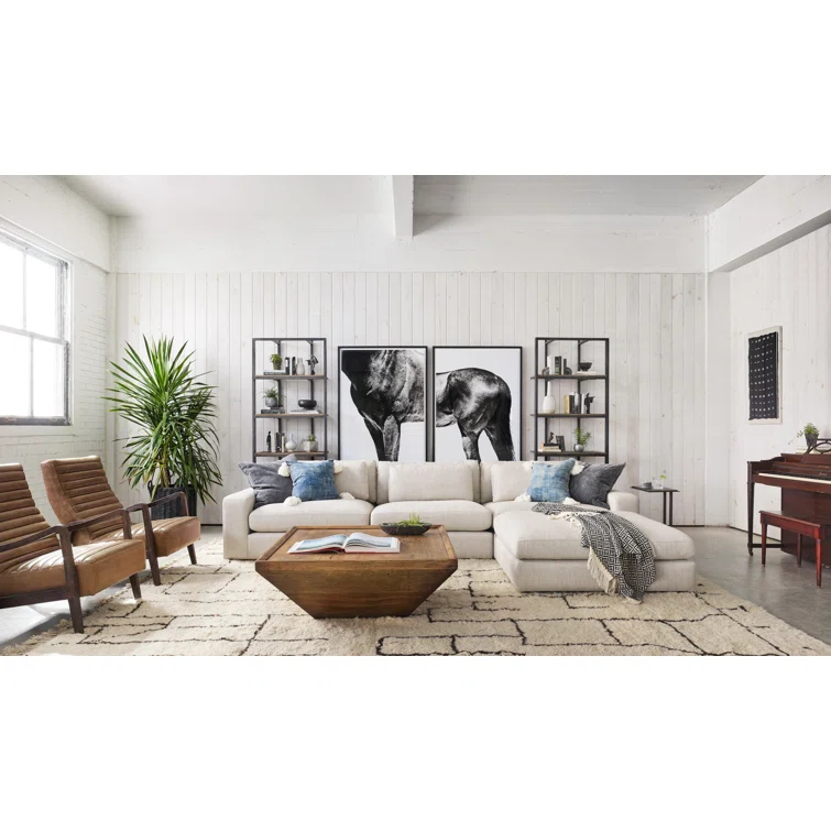 Antique Brass 24" Rectangular Metal End Table