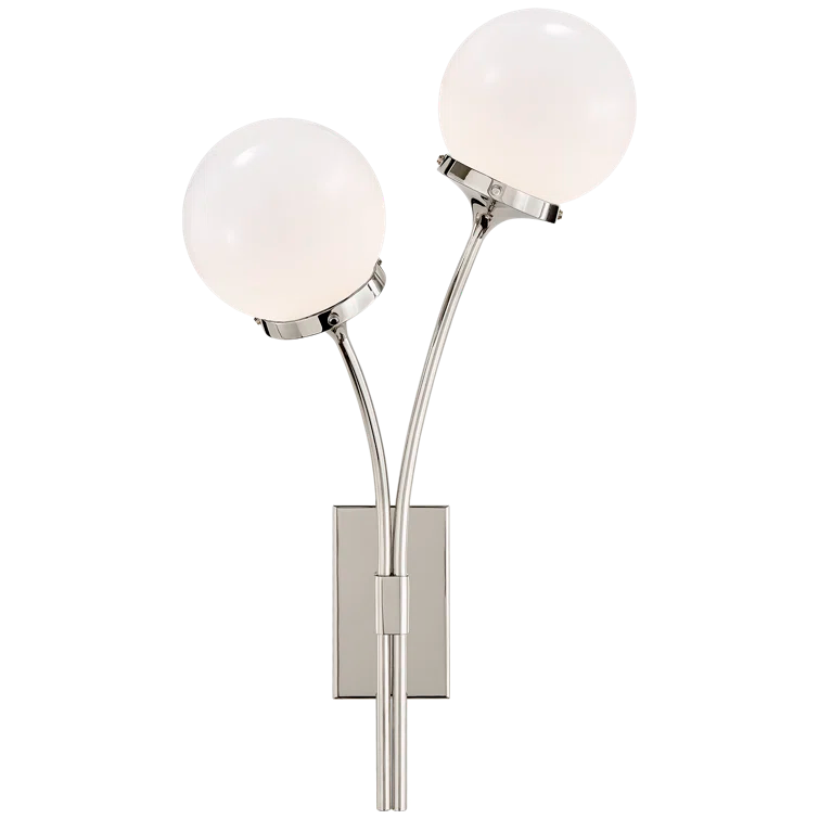 Prescott Polished Chrome 20.5" Dimmable Metal Sconce