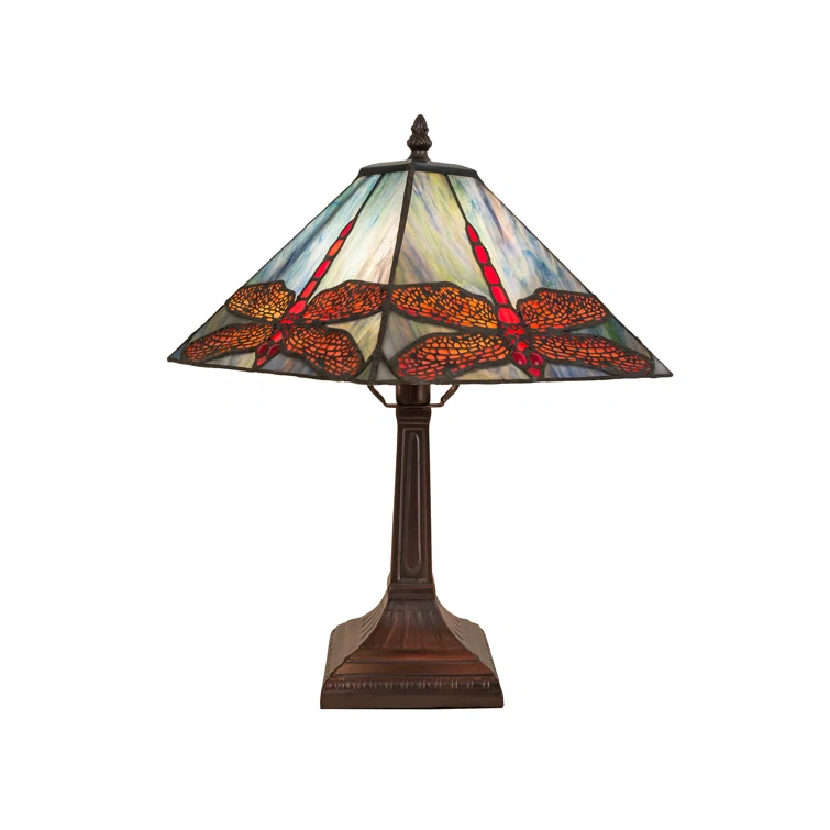 Meyda Tiffany & Stained Glass Metal Table Lamp