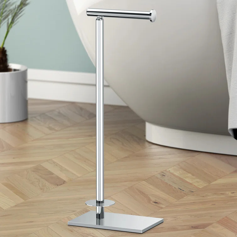 Freestanding Toilet Paper Holder with Storage