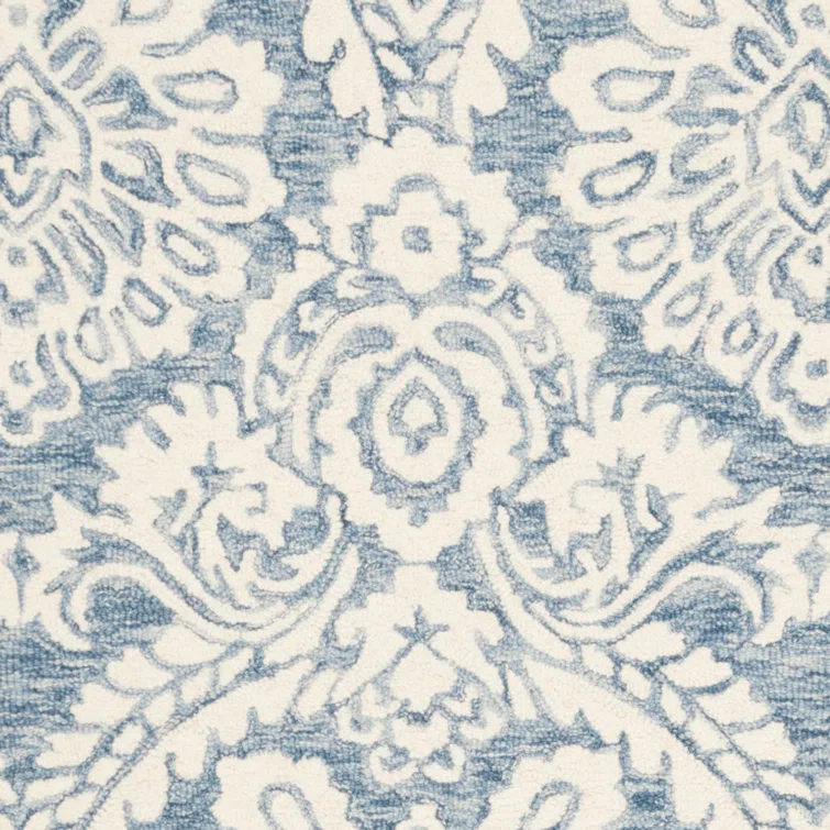 Tansy Wool Blue/Ivory Rug