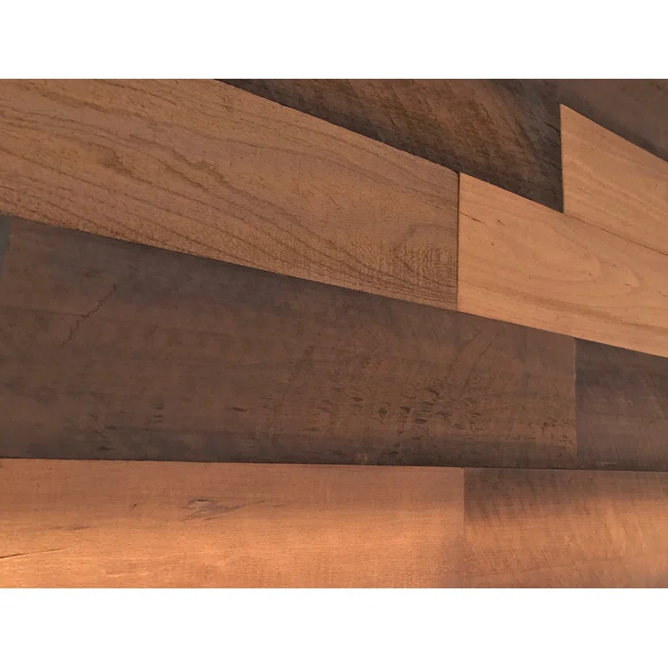 HomeRoots Thermo-Treated 1/4 x 5 in. x 4 ft. Barn Wood Wall Planks (10 sq. ft. 6-Pack)