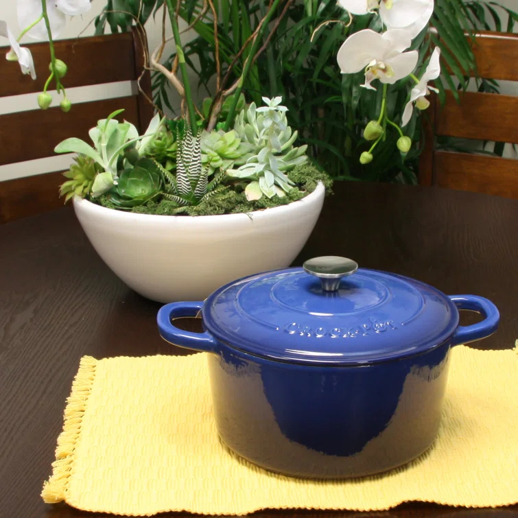 Crock-pot Artisan Cast Iron Round Dutch Oven