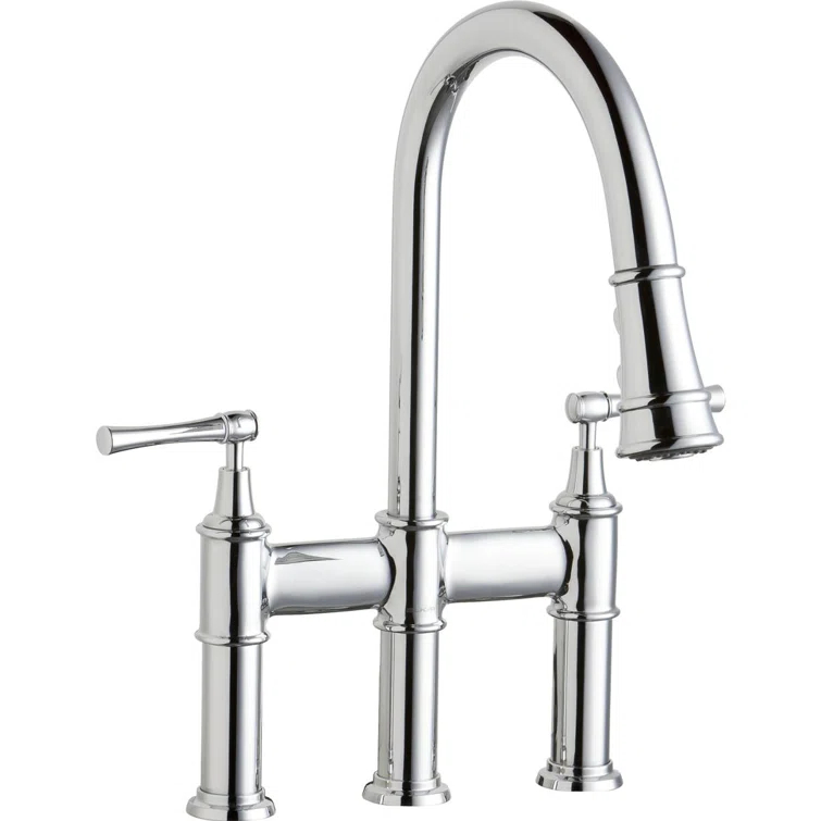 Elkay LKEC2037CR Explore Pull Down Bridge Faucet