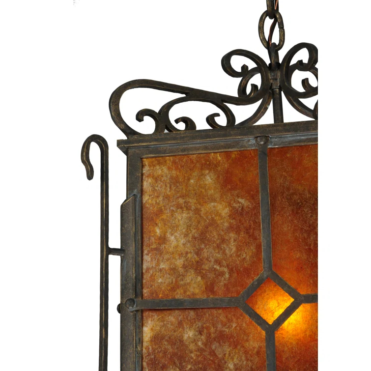 Standford 1 - Light Black Hills Gold Lantern Pendant