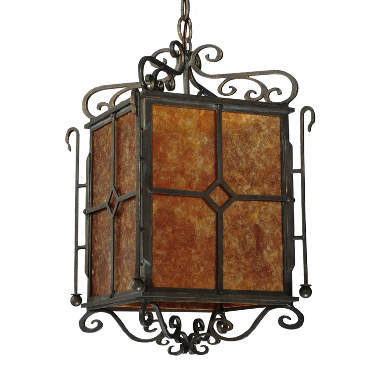 Standford 1 - Light Black Hills Gold Lantern Pendant