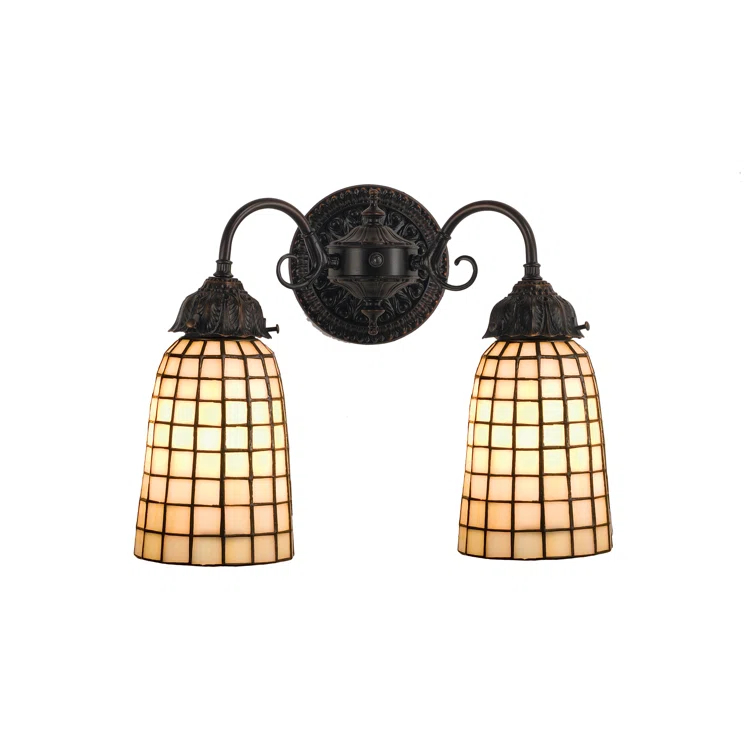Meyda Lighting Meyda Tiffany & Stained Glass Steel Armed Sconce