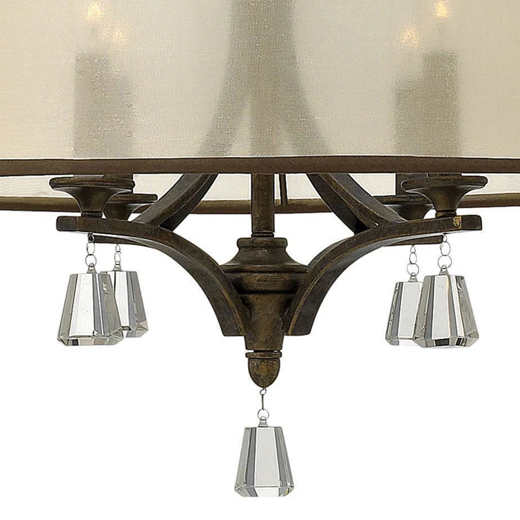 Mime 6 - Light Dimmable Drum Chandelier