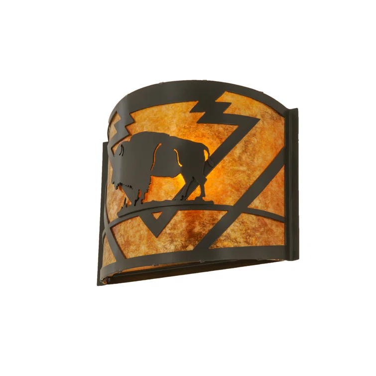 Steel Flush Mounted Sconce