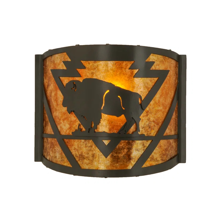 Steel Flush Mounted Sconce