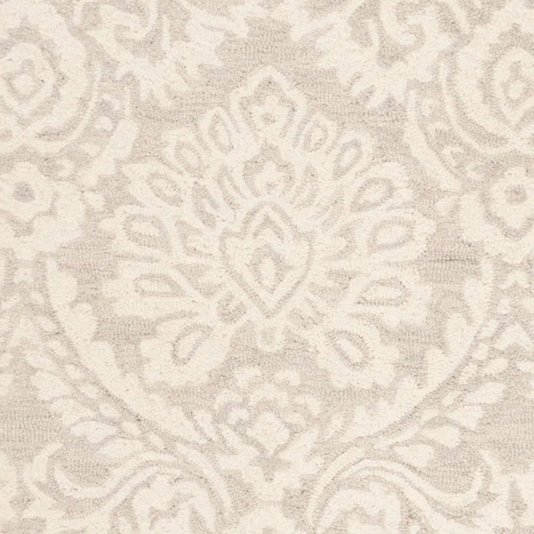 Tansy Wool Silver / Ivory Rug