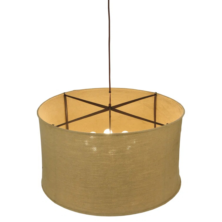 Elegant Bronze 8-Light LED Chandelier for Indoor/Outdoor Use