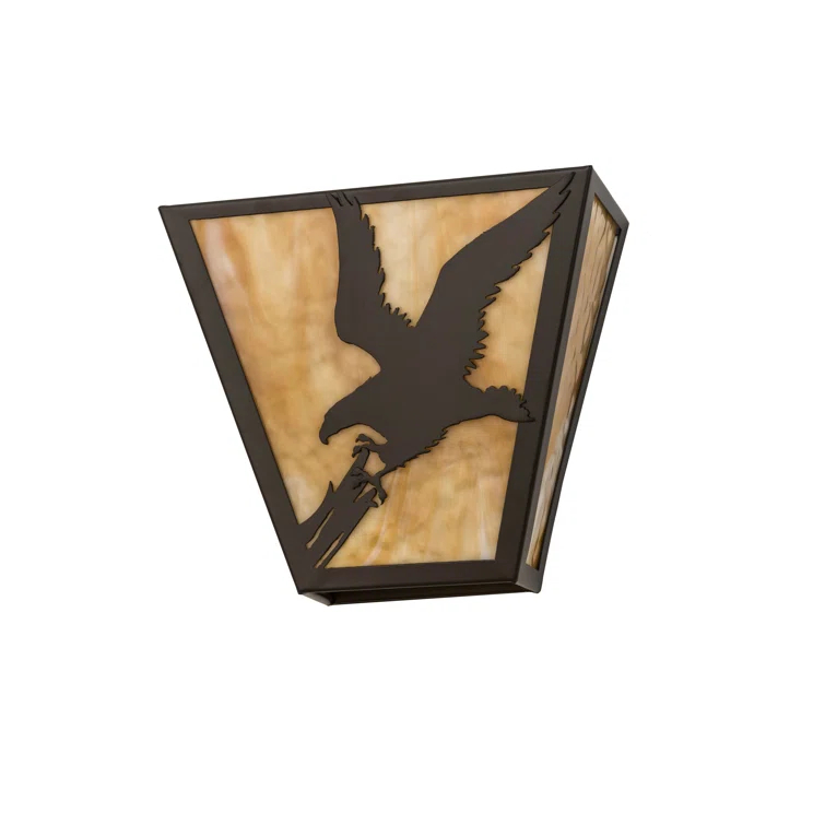 Rustic Lodge Flush Mounted Sconce