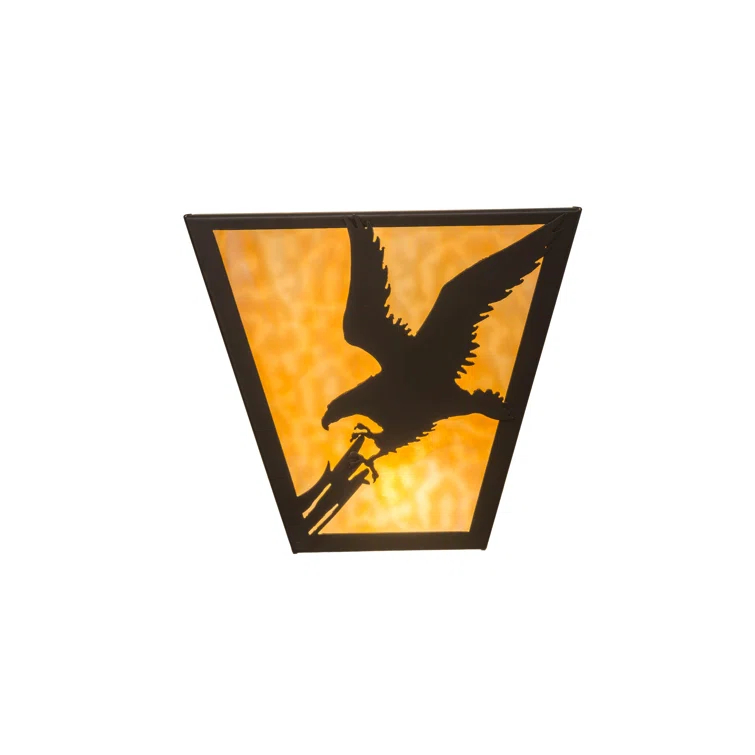 Rustic Lodge Flush Mounted Sconce