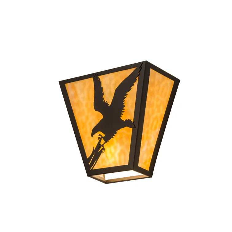 Rustic Lodge Flush Mounted Sconce