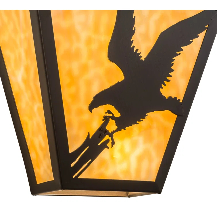 Rustic Lodge Flush Mounted Sconce