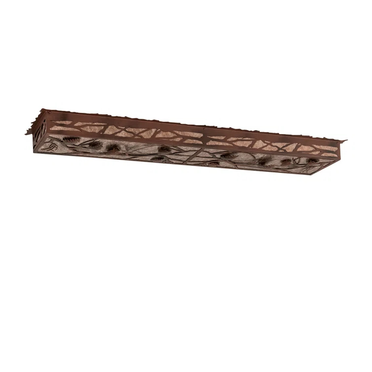 Meyda Lighting Rustic Lodge Mica LED Flush Mount