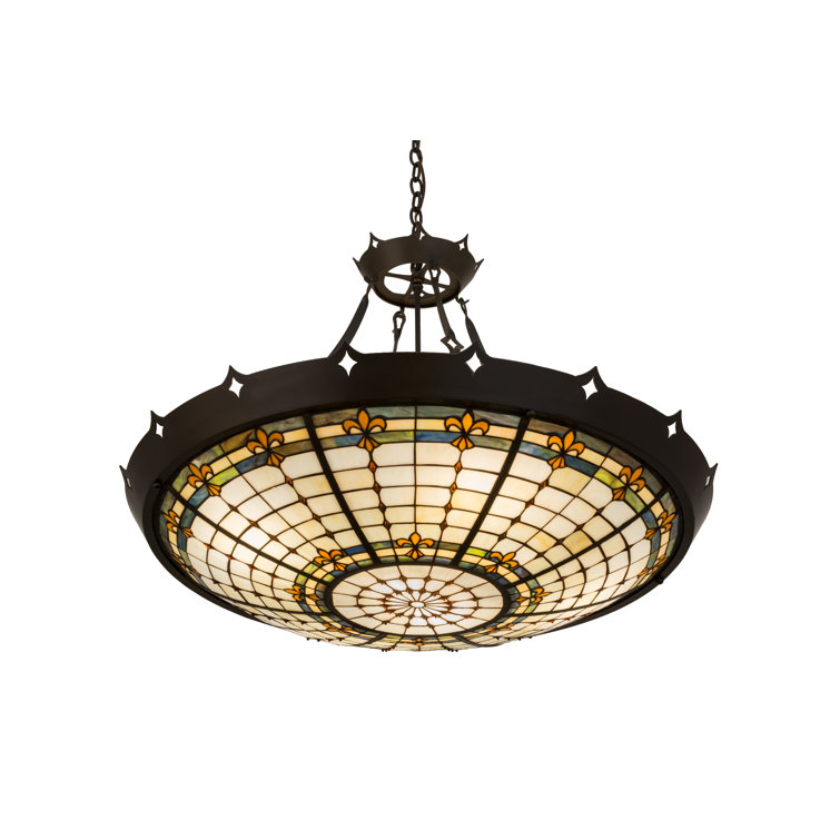 Timeless Bronze 40" Glass LED Indoor/Outdoor Pendant