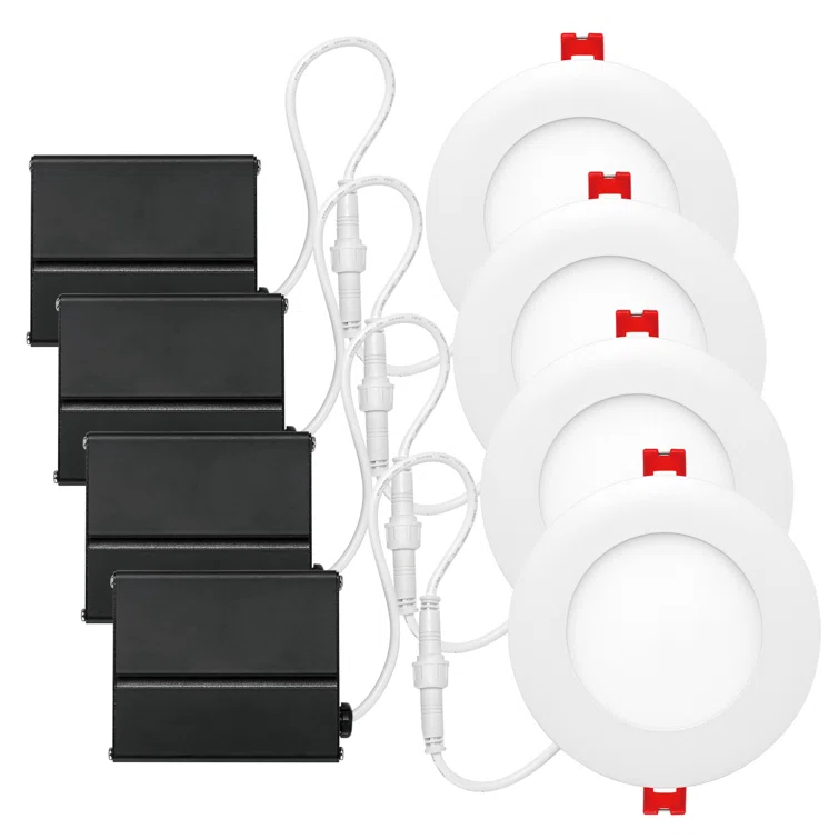 Slimline 4'' Dimmable Air-Tight IC Rated Recessed Lighting Kit