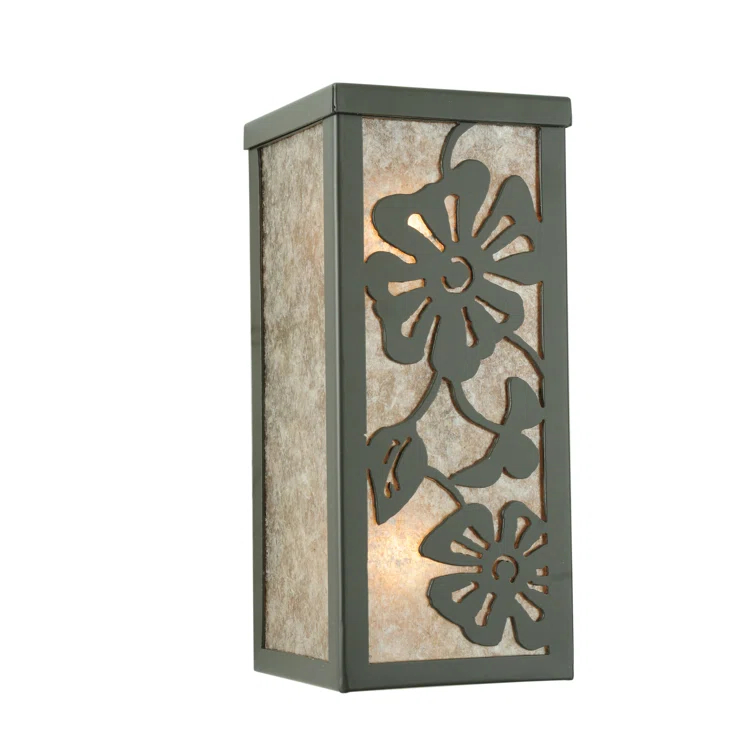 Rustic Lodge Flush Mounted Sconce