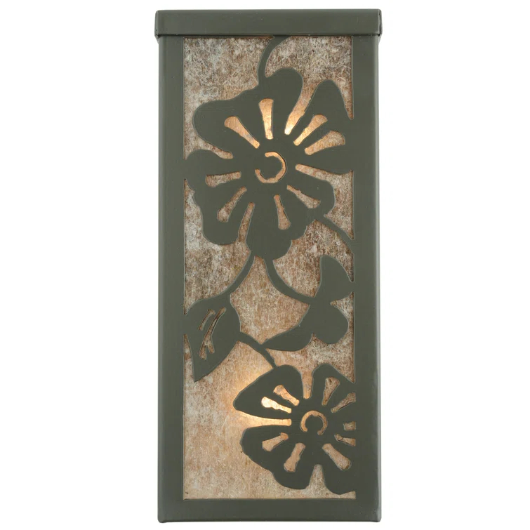 Rustic Lodge Flush Mounted Sconce