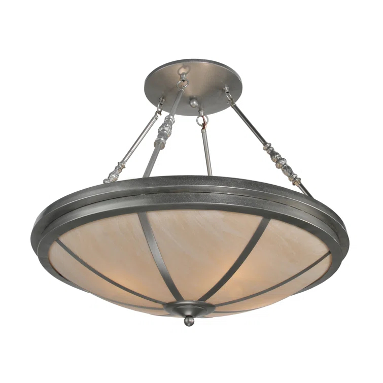 4 - Light Nickel Unique/Statement Pendant