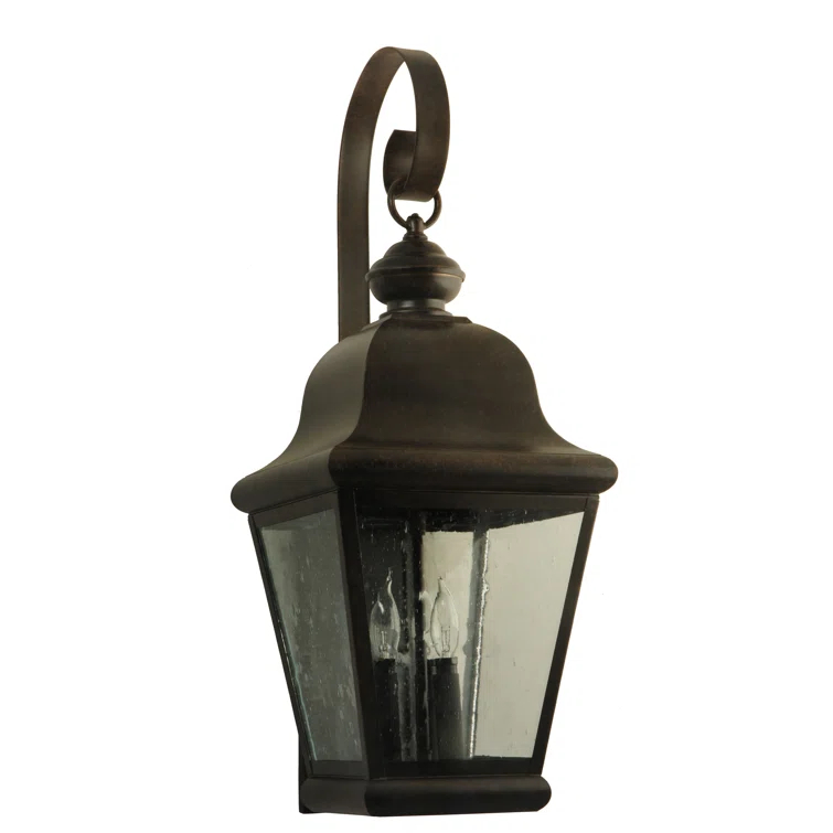 Rustic Lodge Solid Brass Wall Light
