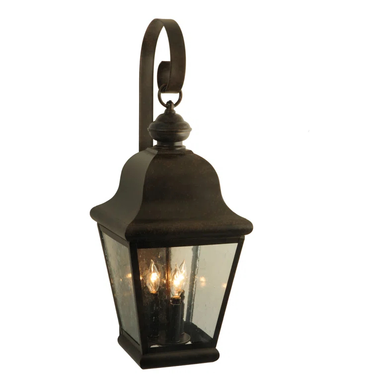 Rustic Lodge Solid Brass Wall Light