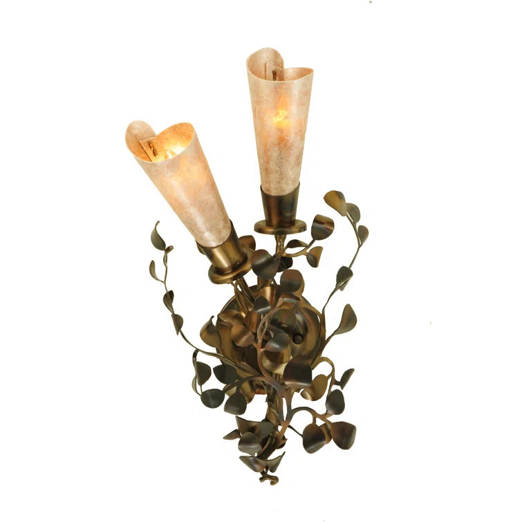 Rustic Lodge Armed Sconce