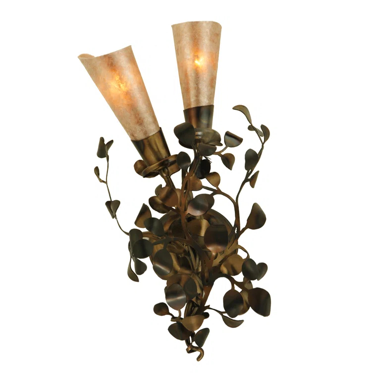 Rustic Lodge Armed Sconce