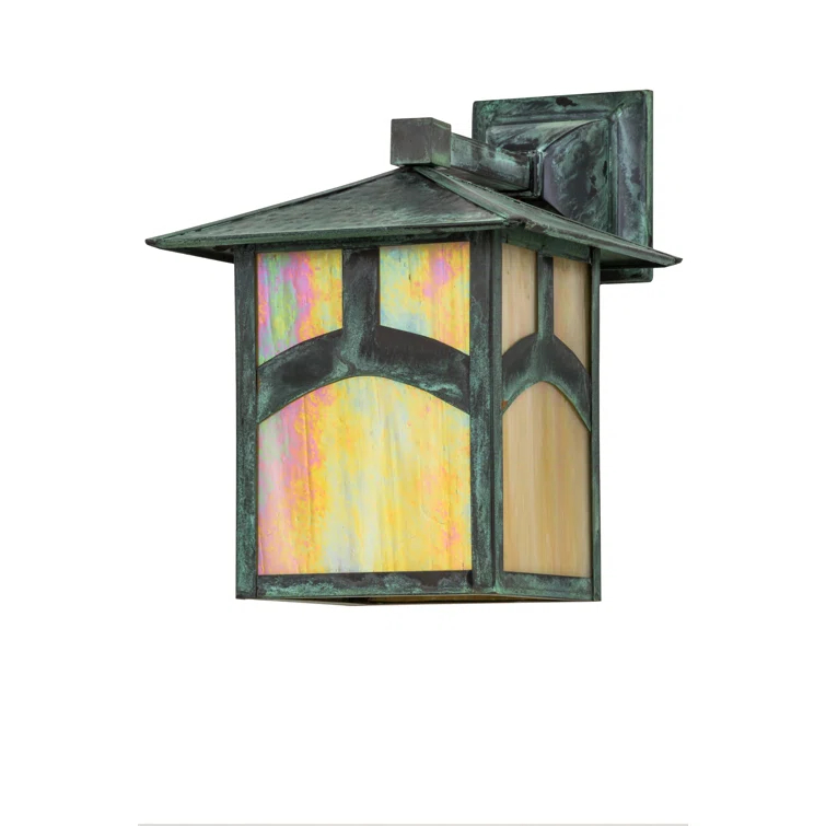 Rustic Lodge Solid Brass Wall Light