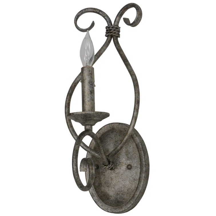 Olivia Iron Candle Wall Light