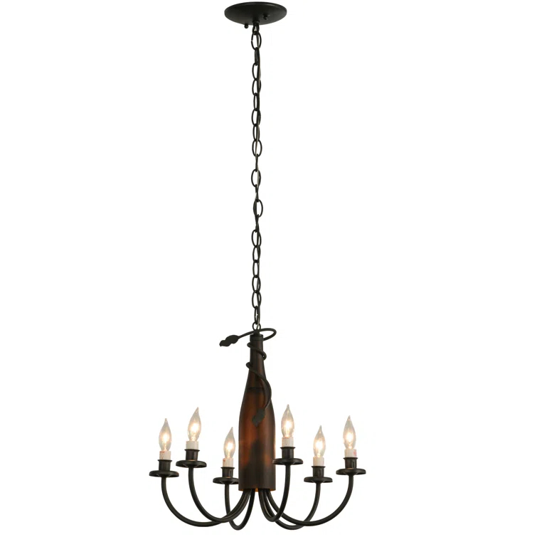 Meyda Lighting Tuscan Vineyard 6 - Light Classic / Traditional Chandelier