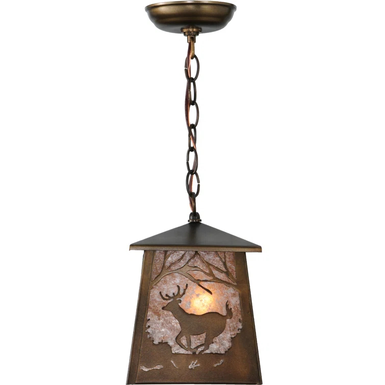 1 - Light Antique Copper Lantern Pendant